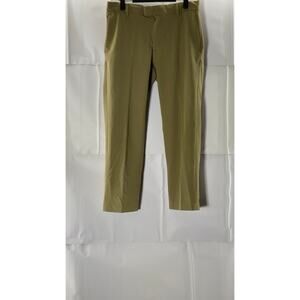 VAN HEUSEN Men's Tan Flex Slim-Fit Flat Front Dress Pants SZ 29X32